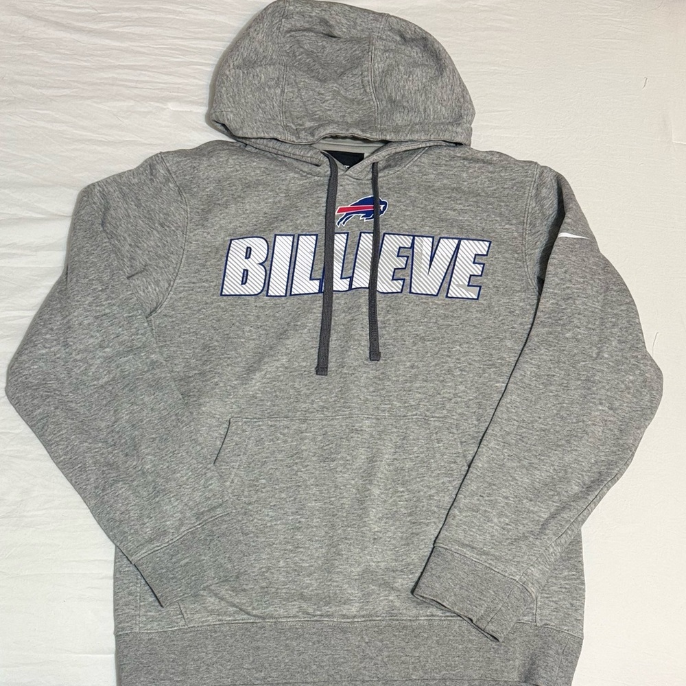 Nike Buffalo Bills Gray 'BILLEVE' Hoodie